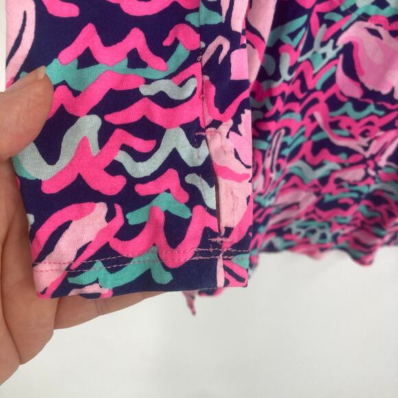 Lilly Pulitzer Rylie Cover Up Dress in Resort Navy Pop Up Lobstah Roll Small - Picture 8 of 13